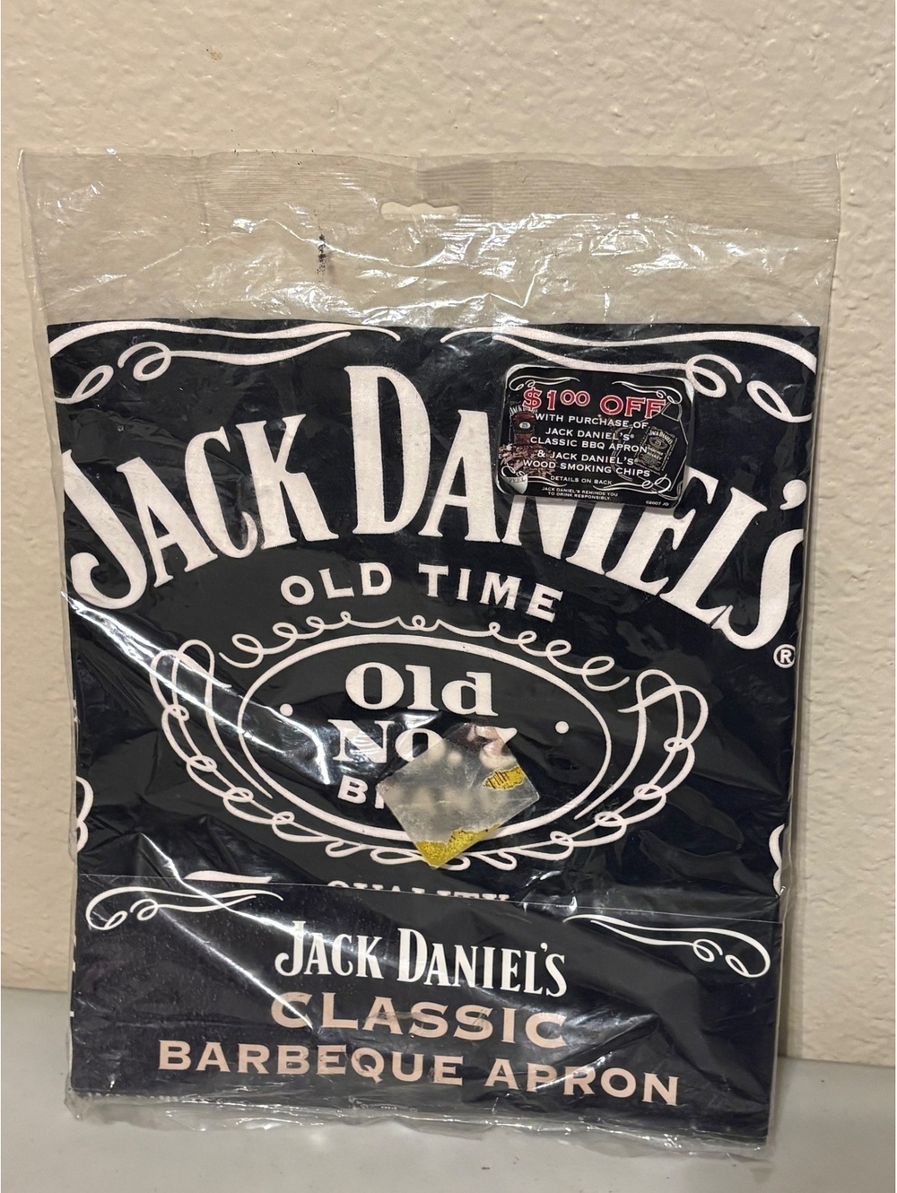 Jack Daniel's Classic Barbeque Apron Black New in Package